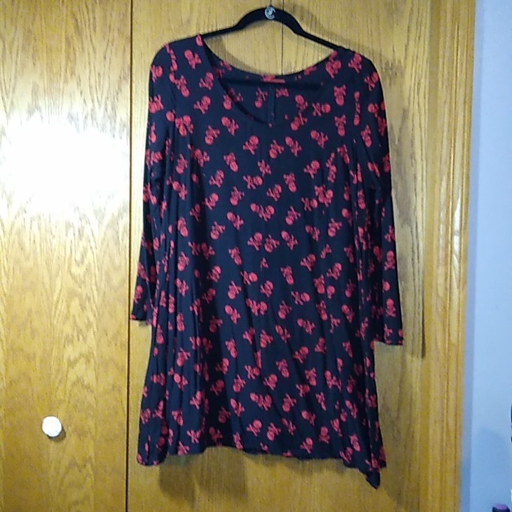 Hand-made rayon dress, size large